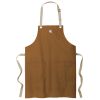 Embroidered Canvas Full Length Two Pocket Apron Thumbnail